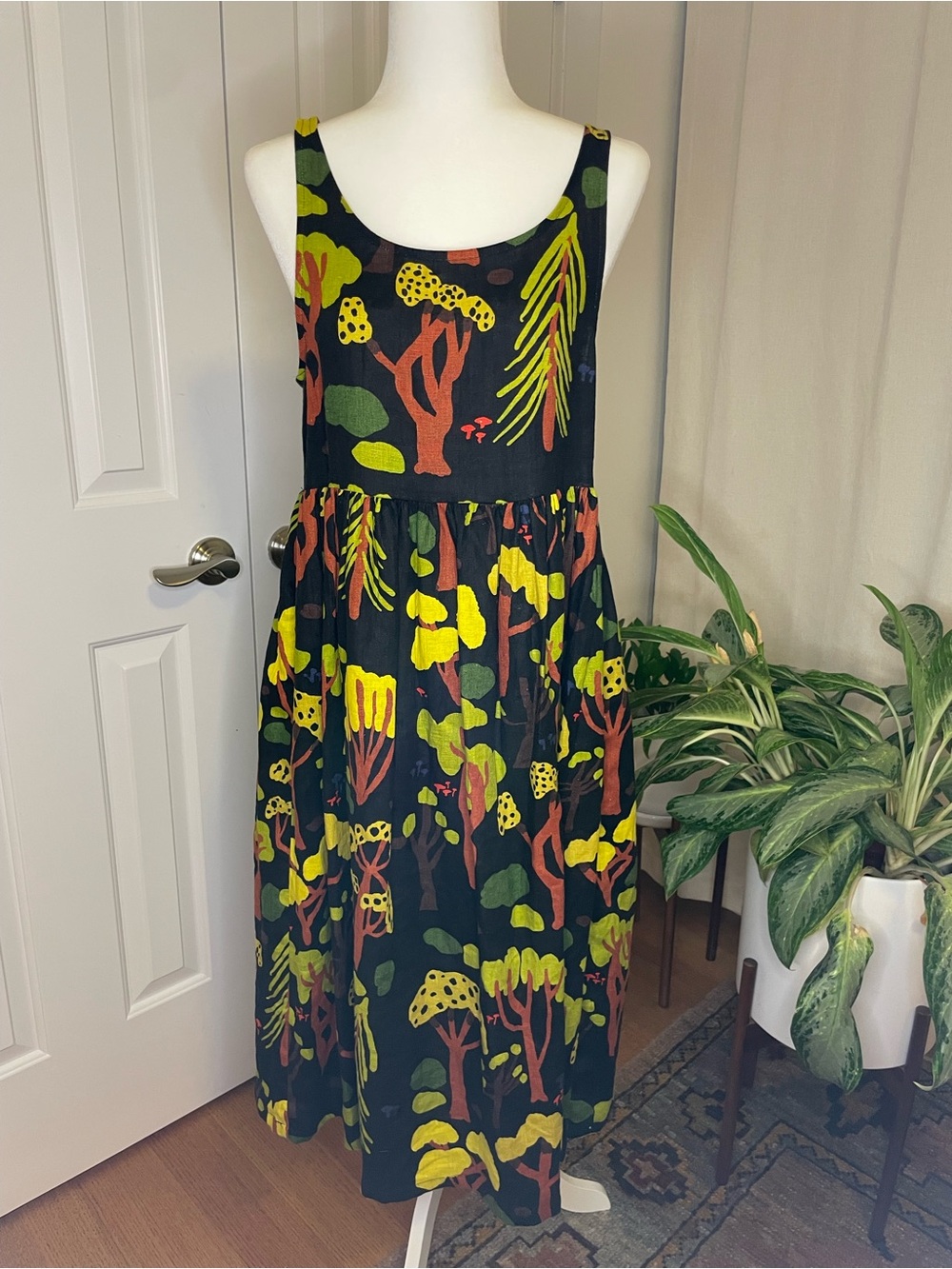 Nooworks Forager Linen Naomi Dress XS 100% Linen